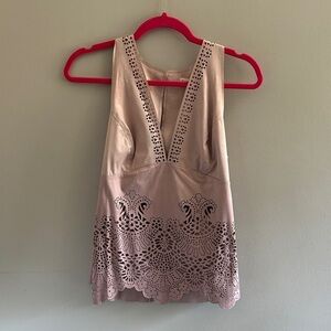 Elegant Sleeveless Blouse - Pink